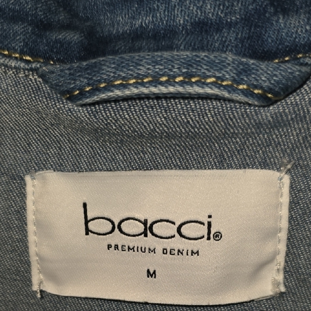 Baccini Blue Denim Vest - Picture 2 of 3